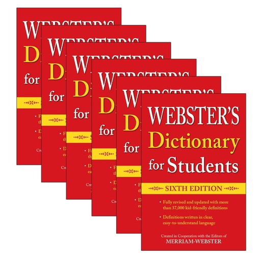 [951792-6 FSP] Webster's Dictionary for Students Sixth Edition Pack of 6