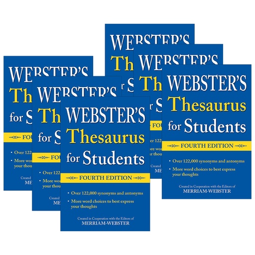 [951815-6 FSP] Webster's Thesaurus for Students Fourth Edition Pack of 6