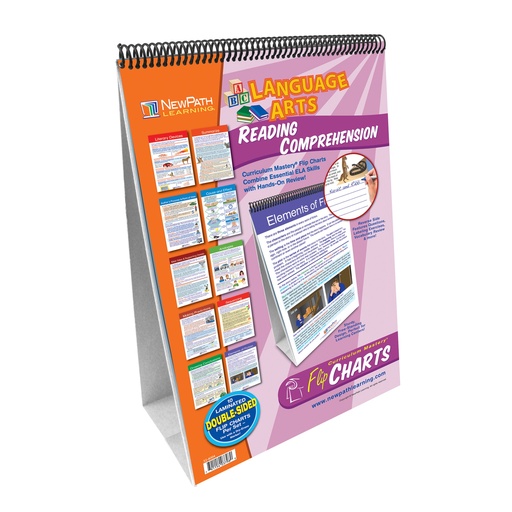 [324004 NP] Reading Comprehension Flip Chart Set Grades 4-8