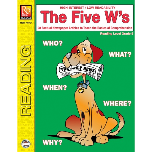 [487D REM] The Five W’s Book Reading Level 5