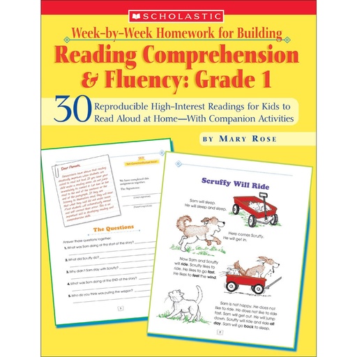 [616565 SC] Week-by-Week Homework for Building Reading Comprehension & Fluency: Grade 1