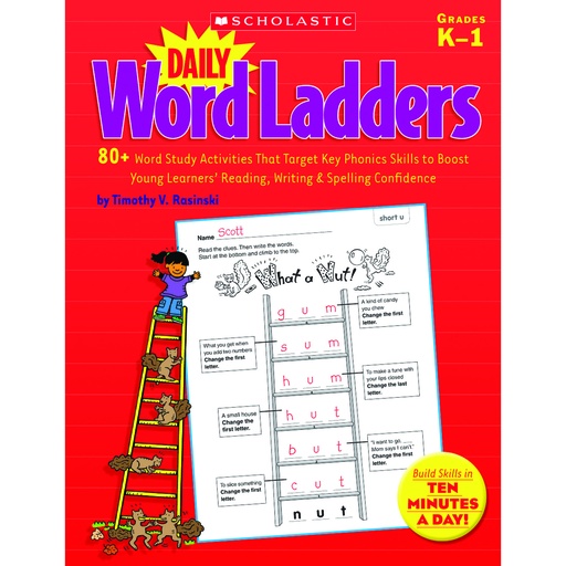 [522379 SC] Daily Word Ladders Grades K-1