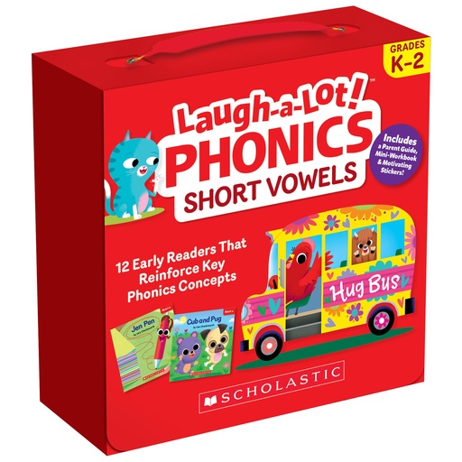 [736587 SC] Laugh-A-Lot Phonics: Short Vowels Parent Pack