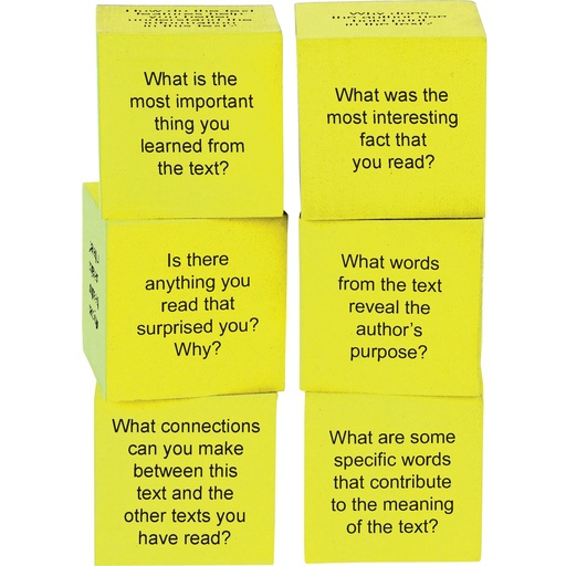 [20703 TCR] Foam Nonfiction Comprehension Cubes