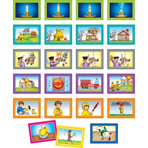 [20848 TCR] 4-Scene Sequencing Pocket Chart Cards