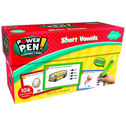 [6101 TCR] Power Pen™ Learning Cards: Short Vowels