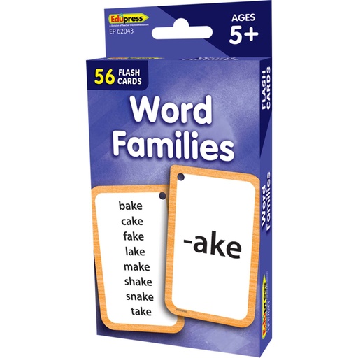 [62043 TCR] Word Families Flash Cards