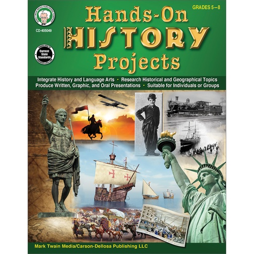 [405049 CD] Hands-On History Projects Resource Book Grades 5-8