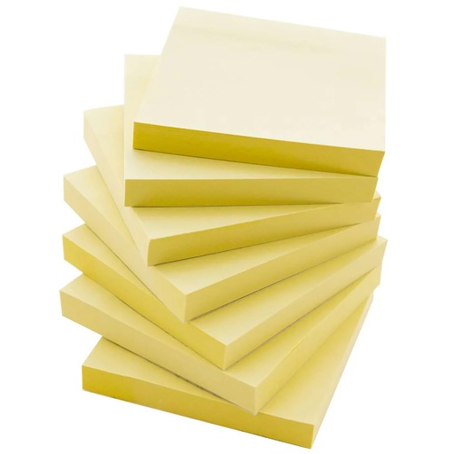 [5160 BAZ] Yellow 3" x 3" Stick On Notes Pack of 12