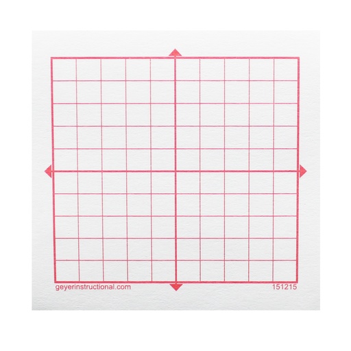 [151215 GYR] XY Axis 10 x 10 Square Grid Graphing 3M Post-it® Notes 4 Pads