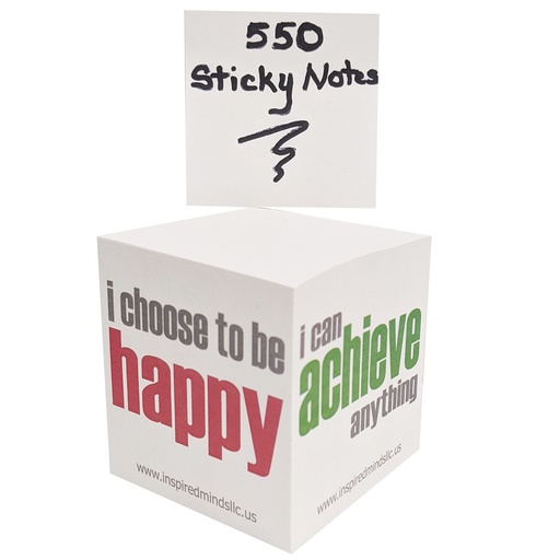 [GS01 IM] Inspirational Sticky Notes Memo Cube