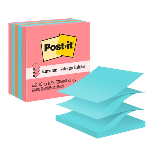 [33015AN MMM] Assorted 3" x 3" Pop-up Notes 5 Pads