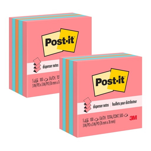 [33015AN-2 MMM] Assorted 3" x 3" Pop-up Notes 10 Pads