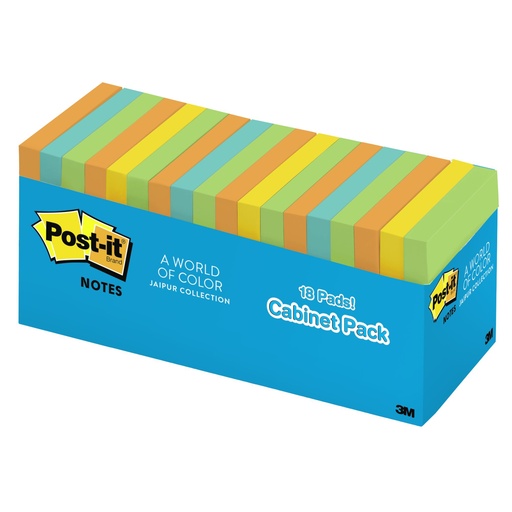 [65418BRCP MMM] Jaipur Collection 3" x 3" Notes 18 Pads