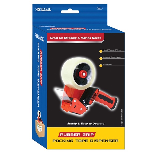 [991 BAZ] Rubber Grip Premium Comfort Packing Tape Dispenser