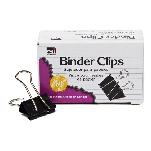 [50001 CLI] Charles Leonard® Mini Binder Clips — 1/4" Capacity, 12/Box