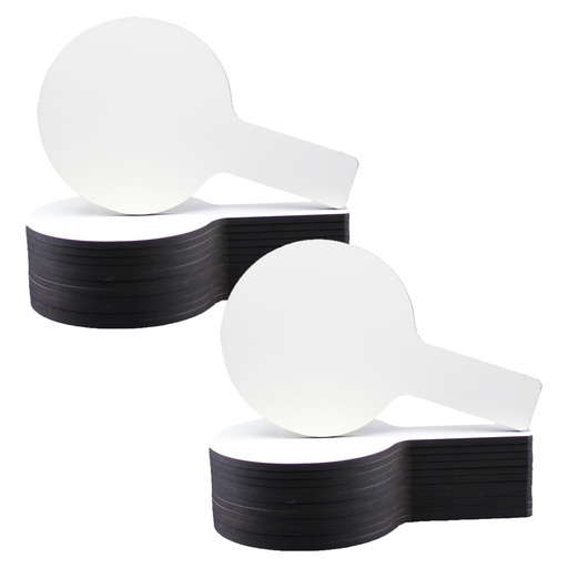 [10036-2 FS] Flipside® Mini Dry Erase Answer Paddles,5" x 9", Pack of 24 