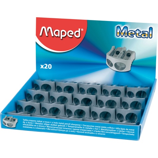 [506700 MAP] Classic 2 Hole Metal Pencil Sharpener 20ct