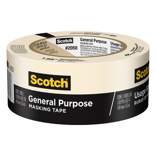 [205048MP MMM] 1.88 in x 60.1 yd General Purpose Masking Tape Roll