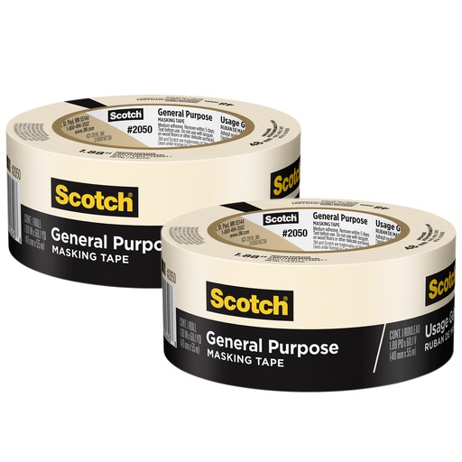 [205048MP-2 MMM] 1.88 in x 60.1 yd General Purpose Masking Tape 2 Rolls