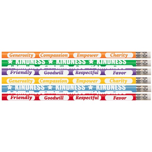 [2546D MSG] Kindness Kounts Motivational Pencil Pack of 12