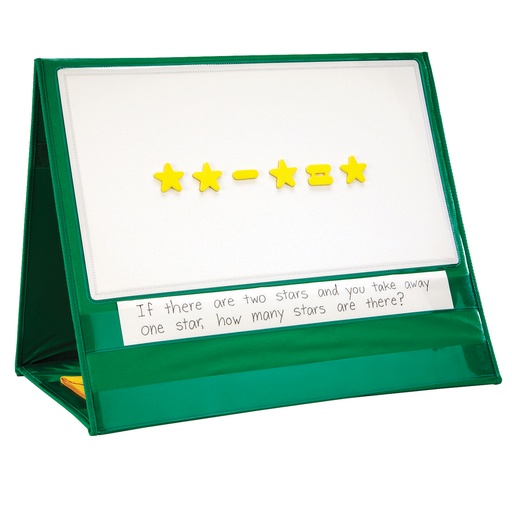 [2699 LER] Write-On/Wipe-off Magnetic Demonstration Double-Sided Tabletop Pocket Chart