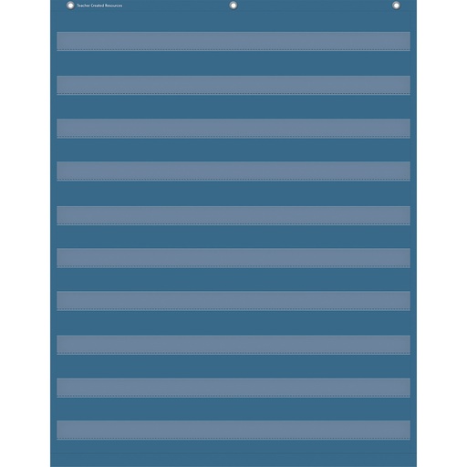 [20104 TCR] Slate Blue 10 Pocket Chart