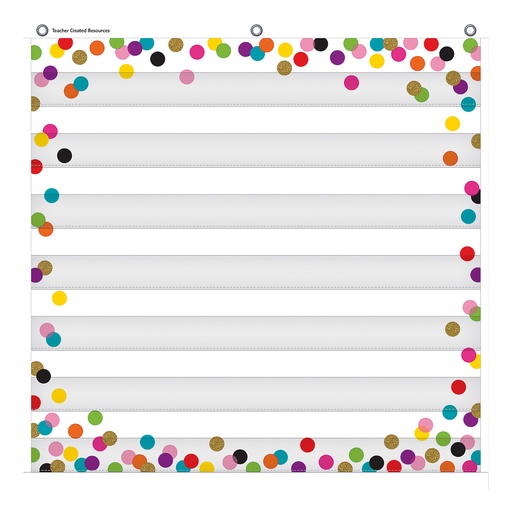[20327 TCR] Confetti 7 Pocket Chart