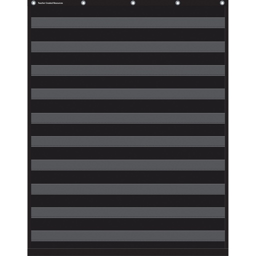 [20744 TCR] Black 10 Pocket Chart
