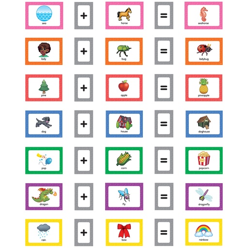 [20853 TCR] Compound Words Pocket Chart Cards