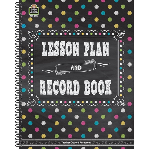 [3716 TCR] Chalkboard Brights Lesson Plan and Record Book | 3716 TCR