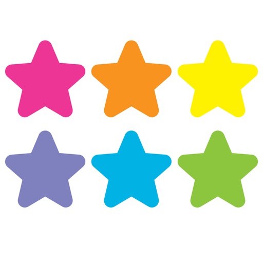 [77047 TCR] Teacher Created Resources® Spot On® Bright Stars Carpet Markers — 4" diameter, 12/pack