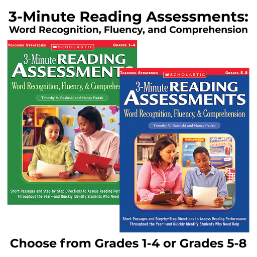 3-Minute Reading Assessments: Word Recognition, Fluency, and Comprehension