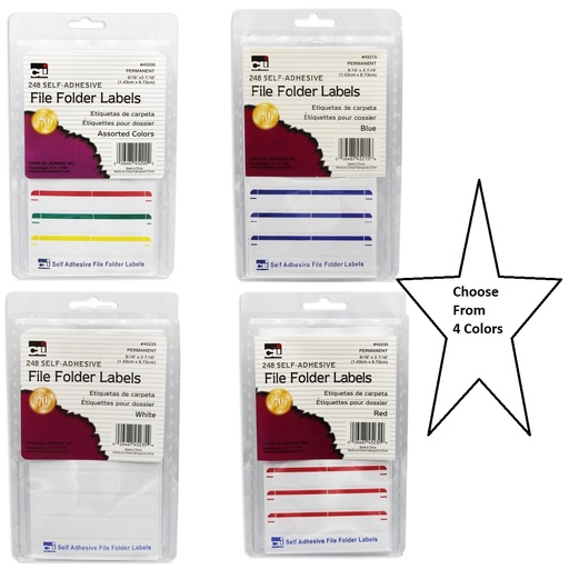 File Folder Self-Adhesive Labels 248 Count