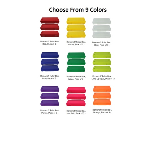 [60306-3 ROM] Ruler Box Pack of 3