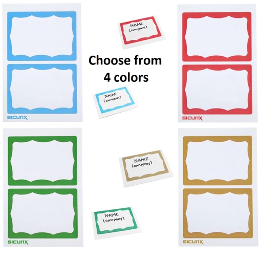 Adhesive Badges Pack of 100