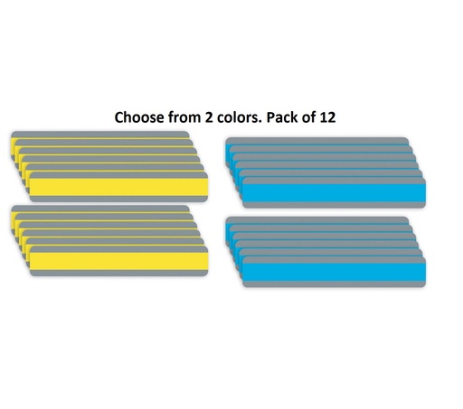 [VARIANT72] Double Wide Sentence Strip Reading Guides 12ct
