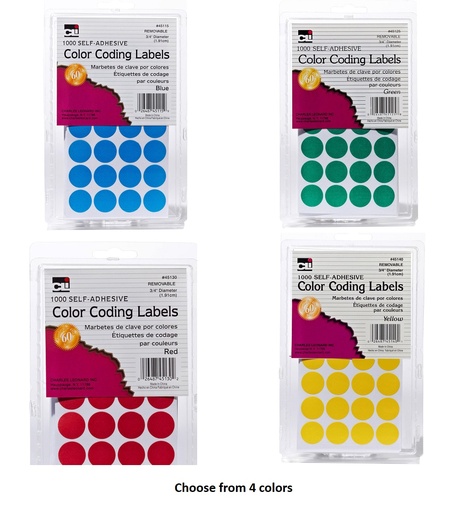 [VARIANT57] Color Coding Self-Adhesive Dots Box of 1000