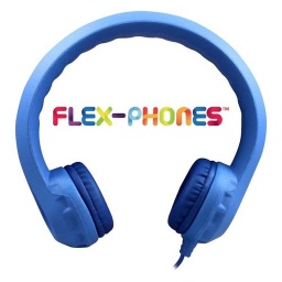 [KIDSBLU HE] Flex-Phones™ Indestructible Foam Headphones Blue