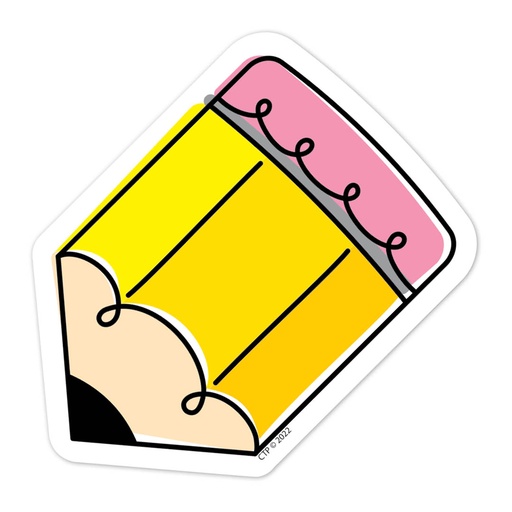 [10678 CTP] Core Décor 3" Doodle Pencil Designer Cut-Outs
