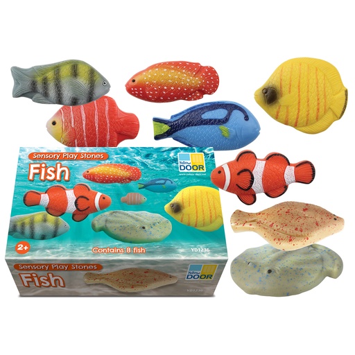[1236 YD] Fish Sensory Play Stones