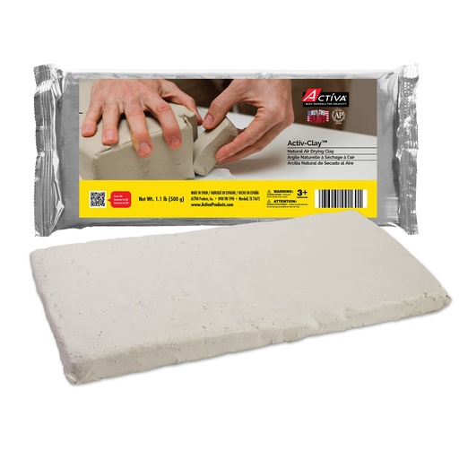 [163 API] Activ-Clay Extra White 1.1lb Air Drying Clay