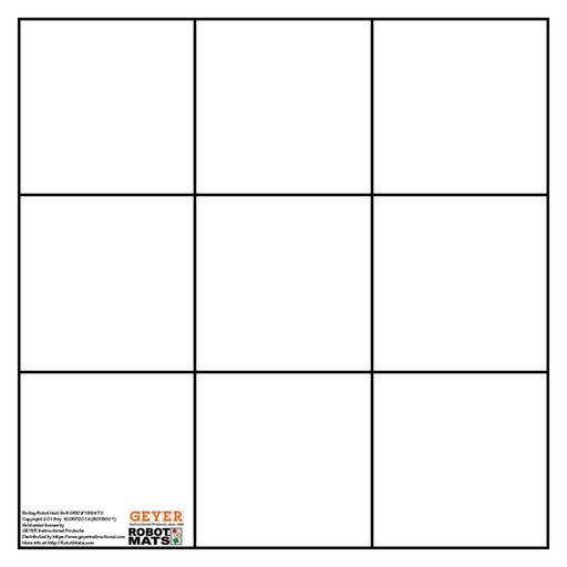 [199470 GYR] Botley 27" x 27" Grid Mat 9" Squares