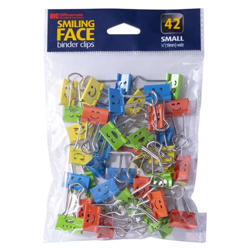 [31090 OIC] Smiling Face Assorted Small Binder Clips