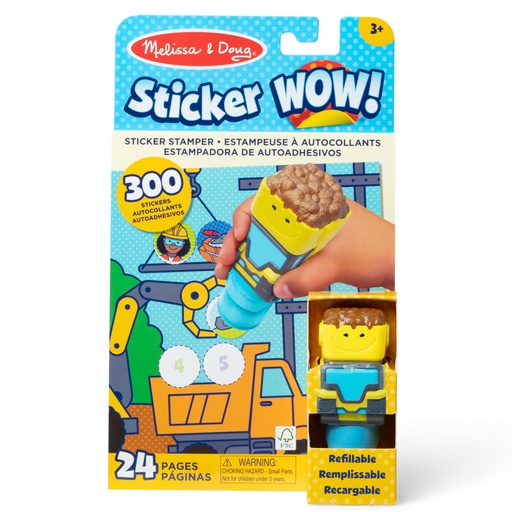 [50845 LCI] Sticker WOW! Bulldozer Activity Pad & Sticker Stamper