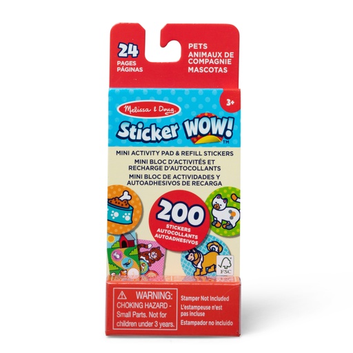 [50927 LCI] Sticker WOW! Pets Mini Activity Pad with Refill Stickers