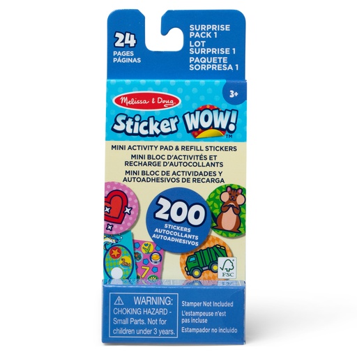 [50929 LCI] Sticker WOW! Surprise Pack 1 Mini Activity Pad with Refill Stickers