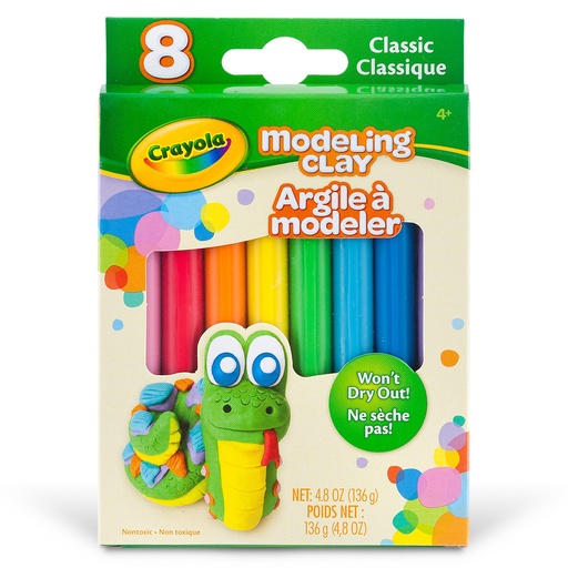 [570312 BIN] Classic 8 Color Modeling Clay
