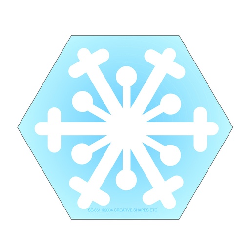 [651 SE] Mini Snowflake Creative Shapes Notepad