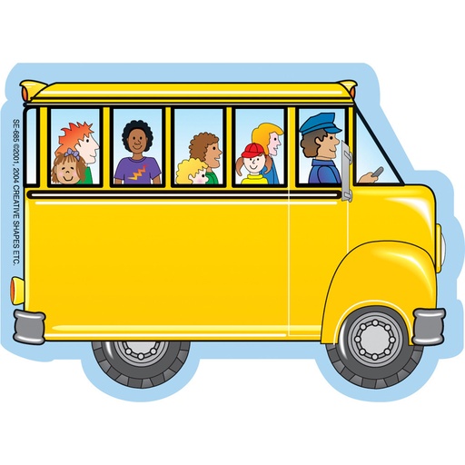 [685 SE] Mini Bus with Kids Creative Shapes Notepad